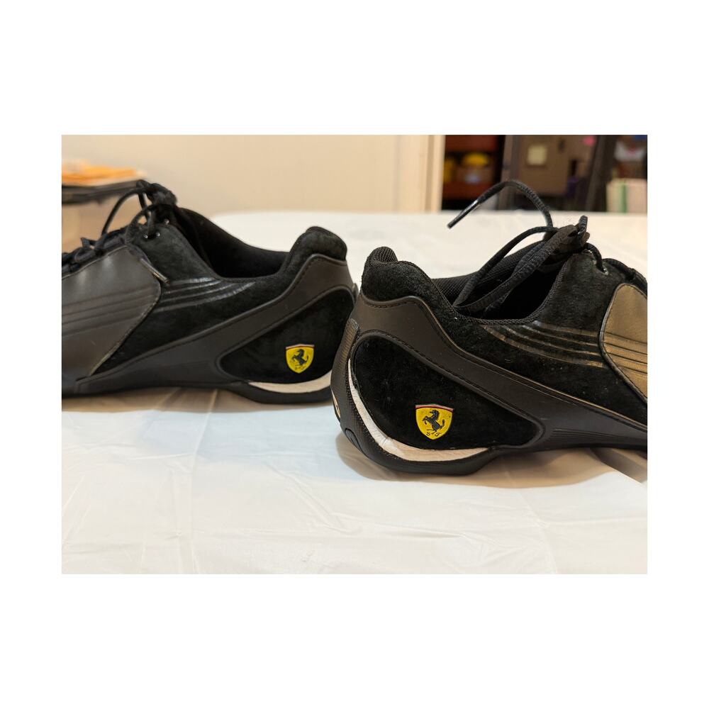 Puma Ferrari Driving Shoes Mens US 11 Black Low Top Lace Up